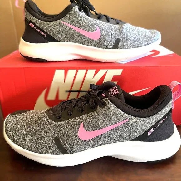 NIB Women's Nike Flex RN 8 - Gray/Black/Pink - Size 7.5 in BOX - Picture 1 of 14